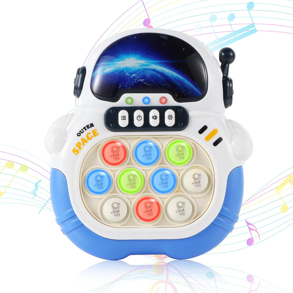 Anpole Quick Push Game Pop Fidget Toys for Kids Adults Handheld Game Fast Puzzle Game Machine Push Bubble Stress Relief Toy Sensory Toys Party Favors Kids Gifts for 3-12 (Outer Space)