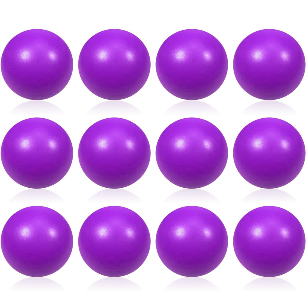 12 Pcs Purple Foam Stress Ball Squeeze Stress Relief Balls for Kids and Adults Hand Exercise Sensory Squishy Relief Toys for Anxiety ADHD Autism （Purple）