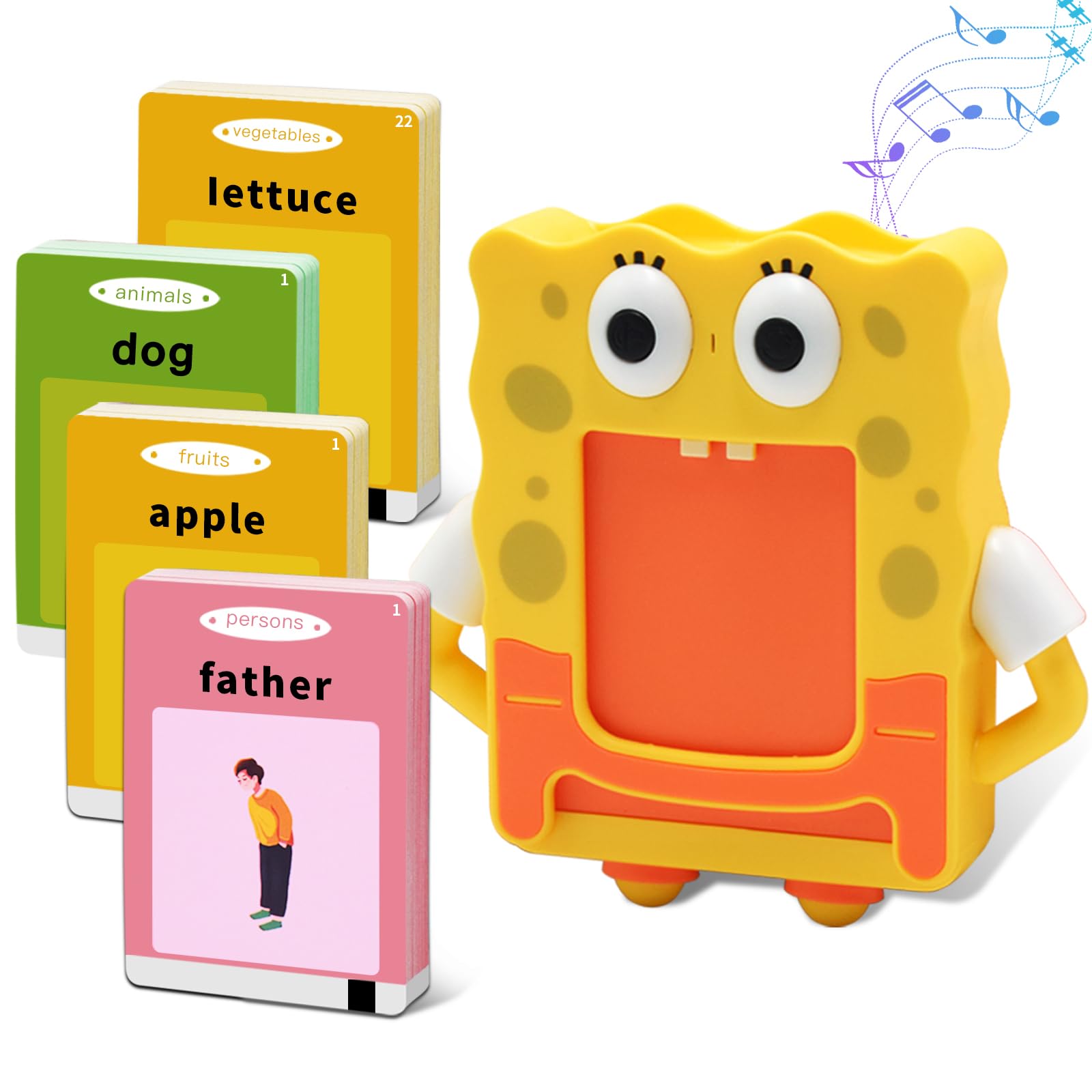 Talking Flash Cards112 Cards with 224 Sight Words Kids Toddler Flash Cards Learning ToysEducational Pocket Speech Autism Therapy Sensory Toys Gifts