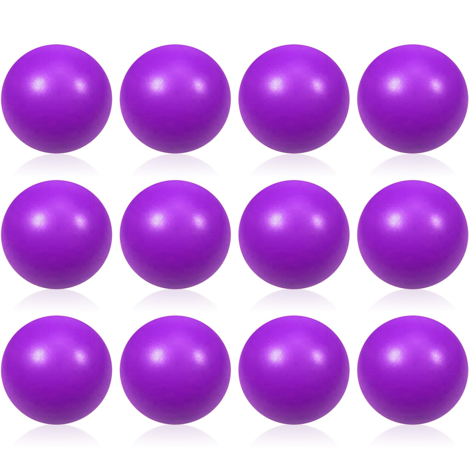 12 Pcs Purple Foam Stress Ball Squeeze Stress Relief Balls for Kids and Adults Hand Exercise Sensory Squishy Relief Toys for Anxiety ADHD Autism （Purple）