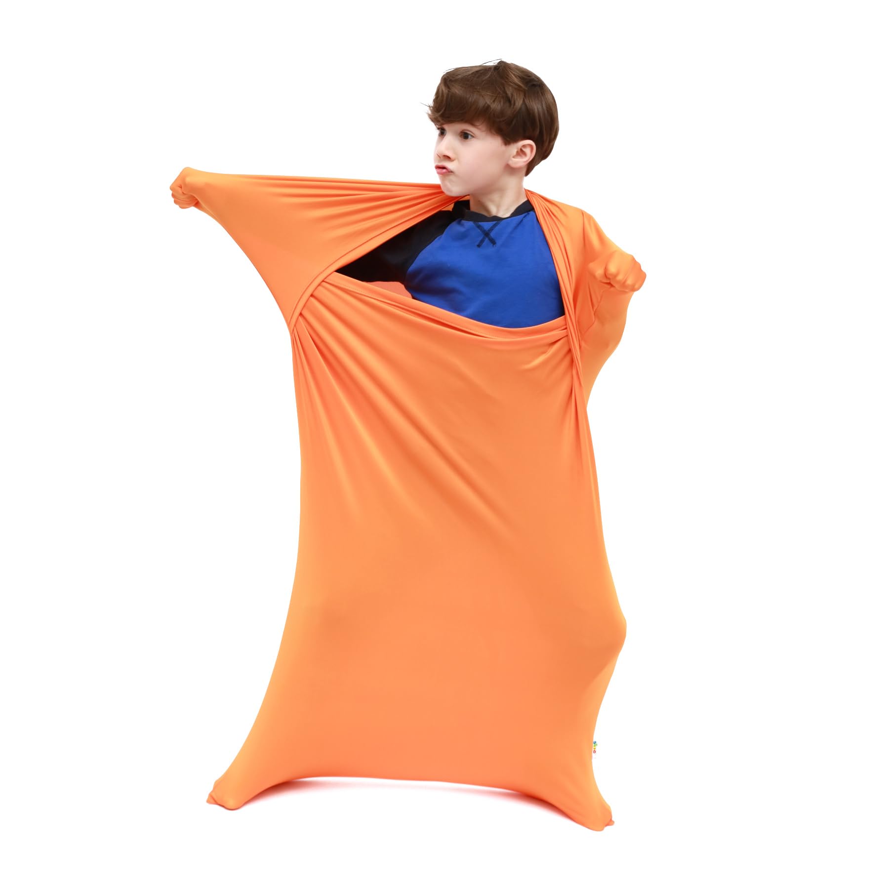 SANHO Premium Sensory Sock Body Sock SmallPerfect for Children with Sensory Processing Disorder Updated Version (Orange)