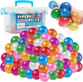 70Pcs Stress Balls-Squishy Stress Balls Bulk-Treasure Box Toys-Fidgets Prizes Bulk-Sensory Balls-Stress Balls for Adults -Classroom Prize-Goodie Bag Stuffers Sensory Toys for Autistic Autism (70pack)