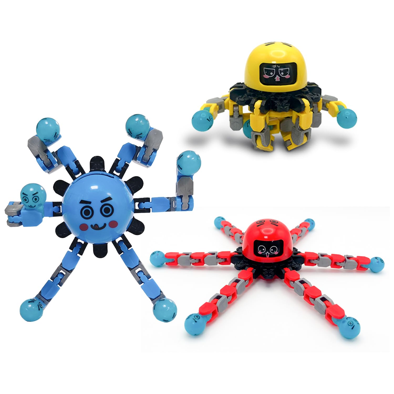 Buluwans Cool Grimace Fidget Toys Bulk Cool Adult Office Desk Stress Relief Gadgets ADHD Autism Toys Stem Sensory Toys 3 Packs Party Favors for Kids and Teens