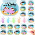 Spakon 30 Set Axolotl Valentines Day Gifts Axolotl Party Favor Axolotl Sensory Fidget Toys with Axolotl Cards Axolotl Birthday Party Supplies for Stress Relief Amphibian Themed Game Prizes