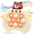 Pop-Fast-Push-Bubble-Game for KidsQuick Push Console Game for Ages 3-12 for Boys and GirlsHandheld Puzzle Game Sensory Toys - Bear