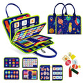 TenFans Busy Board - Montessori Toys for 1 2 3 Years Old - Sensory Toys for Autism - Toddler Toys Gift for Boys & Girls Learning Fine Motor Skills