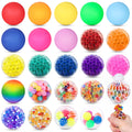 LovesTown 24PCS Stress Ball Fidget Toys Squeeze Balls Sensory Stress Balls for Kids Party Favors Goodie Bag Stuffers Birthday Gifts