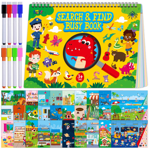 30 Different Themes 32 Pages Activities Book Montessori Learning Toy Educational Game Autism Sensory Toys for Preschool Girls and Boys Ages 3 4 5 6