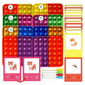 CleCoCenCir CVC Word Games Word Popper Fidgety Board Sight Words Flash Cards Phonics Reading Spelling Writing Kindergarten Learning Activity Sensory Educational Toy Preschool Classroom Must Haves