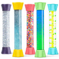 Special Supplies Liquid Motion Bubbler Toy Cool Tubes 5-Pack Colorful Hourglass Timer with Droplet Movement Bedroom Sensory Play Cool Home or School