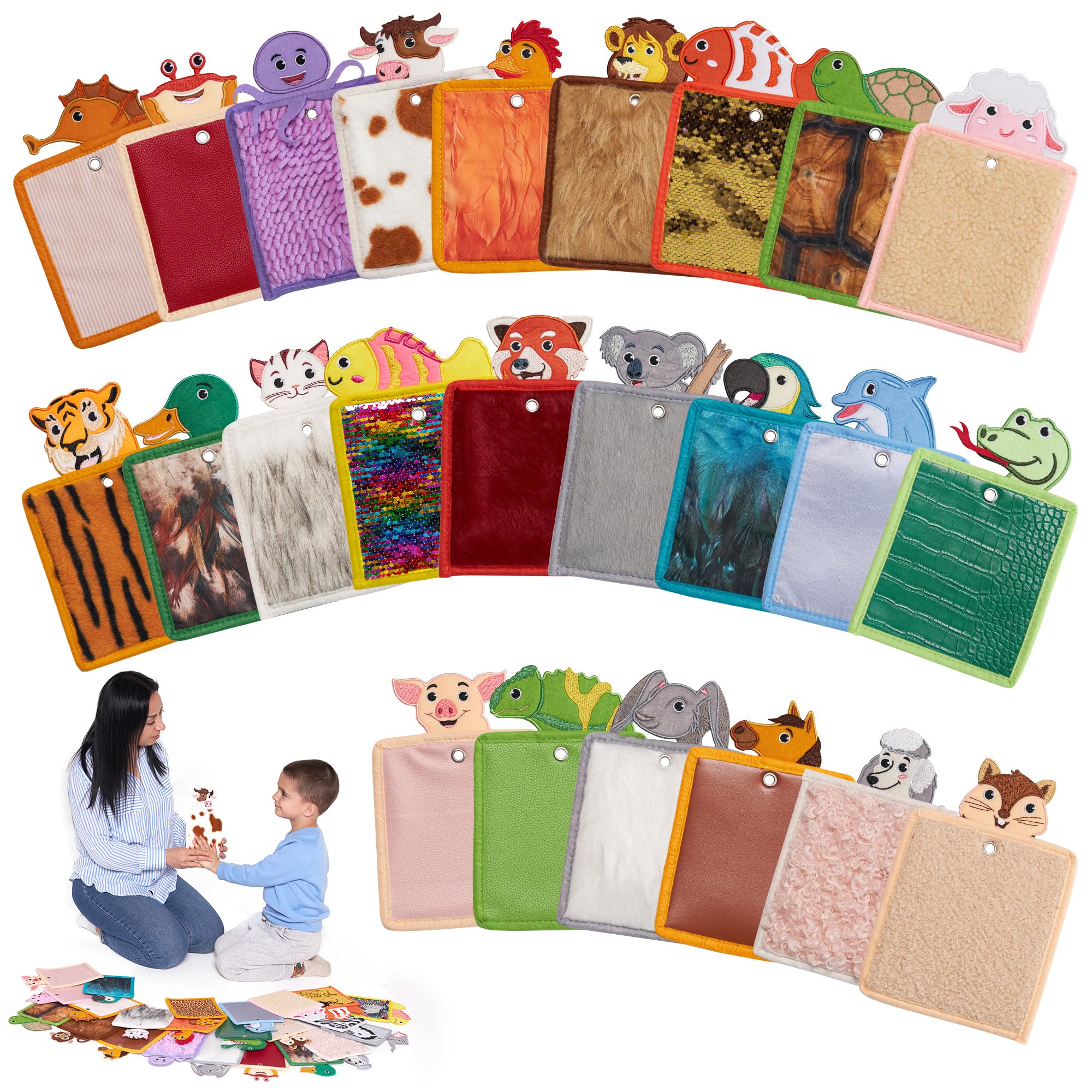 ODOXIA Sensory Mats Texture Children | Sensory Tiles for Kids | Sensory Pads for Autistic Children | Helps with Sensory Seeking Kids | Playful Learning Toys for Toddlers