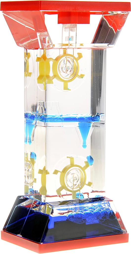 PowerTRC Liquid Motion Bubbler Sensory Toy Fidget Toy for Desk Tops | Calming and Relaxing ADHD Anxiety and Autism Toy for Kids and Adults | Handheld Water Game