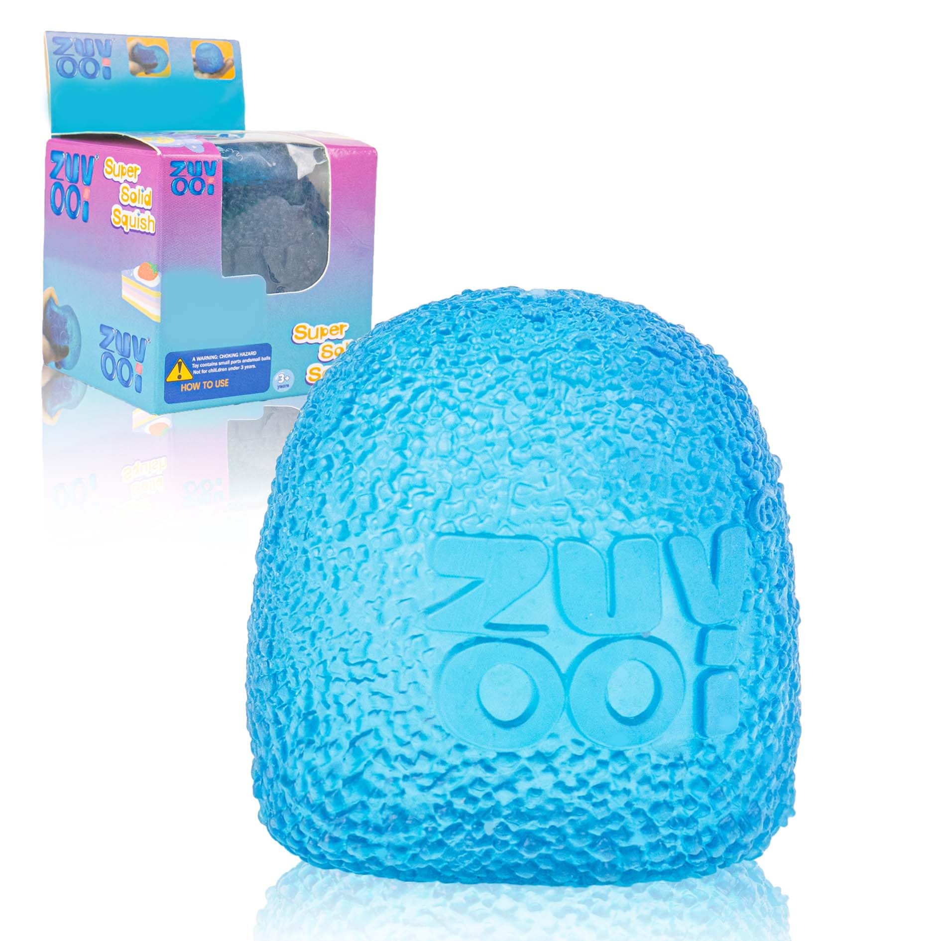 Soft Sensory Fidget Toy - Collectible Fudge Candy- Slow Rising Stress Balls Stretchy Fidget Ball for Anxiety Stress Relief Maltose Filling (Blue Ellipsoid)