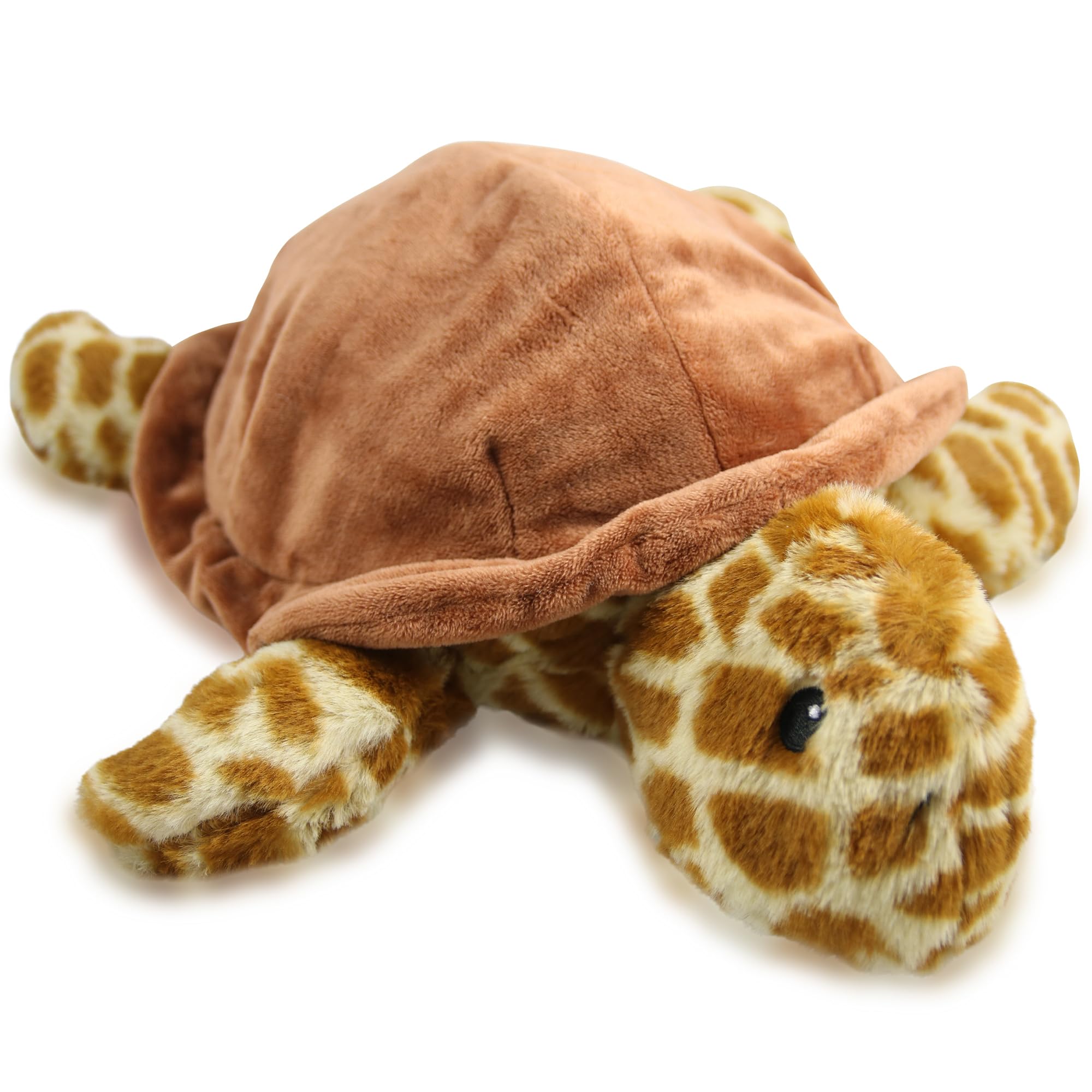 PlushPals Weighted Sea Turtle - Microwaveable Sensory Stuffed Animal - Relaxation Animal - Warming Stuffed Animal - Scent-Free for Kids & Adults - Soothing Plushie for Bedtime Travel Home or Work