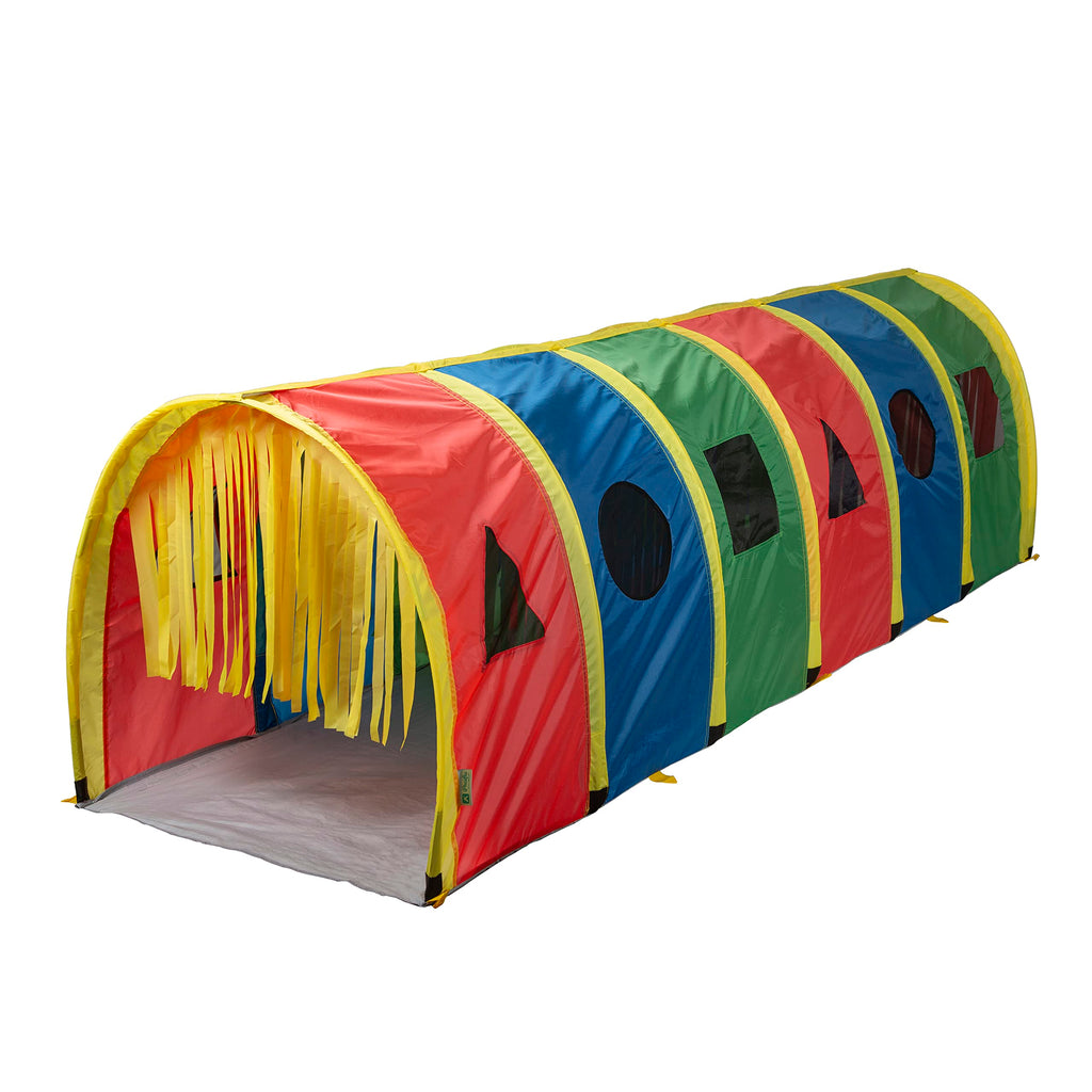 Pacific Play Tents 95200 Kids Super Sensory 9-Foot D Style Institutional Crawl Play Tunnel 9 x 30" x 30" Multicolored
