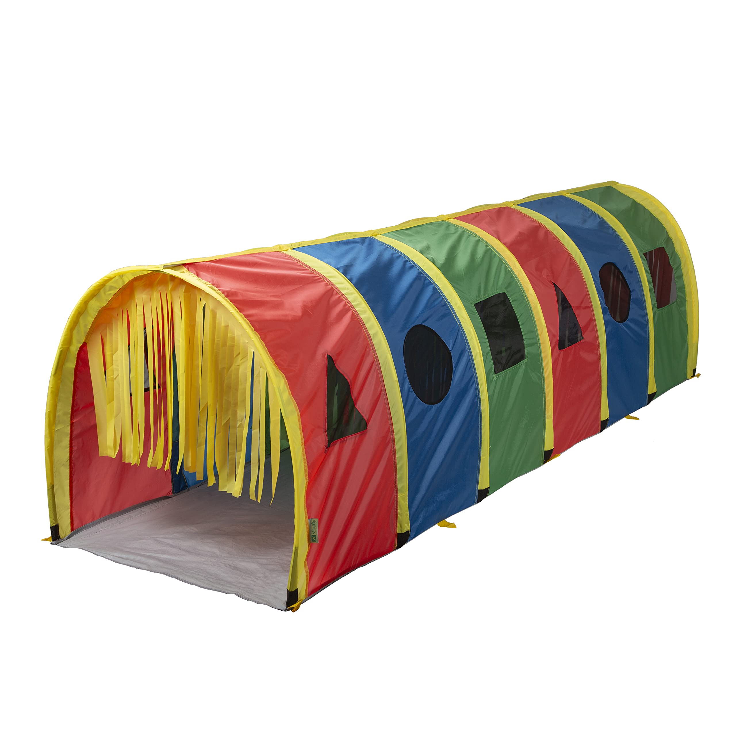 Pacific Play Tents 95200 Kids Super Sensory 9-Foot D Style Institutional Crawl Play Tunnel 9 x 30" x 30" Multicolored