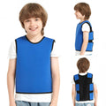 Sensory Compression Vest for Kids Sensory Processing Disorder Vest Deep Pressure Comfort (Dark Blue Large)