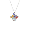Autism Puzzle Crystal Necklace for eBay and Amazon