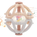 Stereo Rattle Teether Sensory Teething Toys for Baby Developmental Infant Toys Gifts for Boys Girls BPA Free (Elegant Yellow/Elegant Grey)