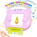 Toddlers Talking Flash Cards Baby Learning Cards with 224 Sight Words Educational Toy Gifts for Toddler 3-12 Year Old Boys and Girls Montessori Toys Speech Therapy Autism Sensory Toys Pink