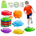 HYES Stepping Stones for Kids 12PCS Non-Slip Toddler Balance Steps Stones Obstacle Courses Sensory Toys Coordination Game Gift for Boys Girls Indoor Outdoor Play
