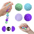 Mity rain 8pcs Fidget Toys - Magnetic Attraction Stress Balls with Silicone Shell for Adults - to Calm Restless Hands and Anxious Mind Silicone Roller Magnet Balls Sensory Adults