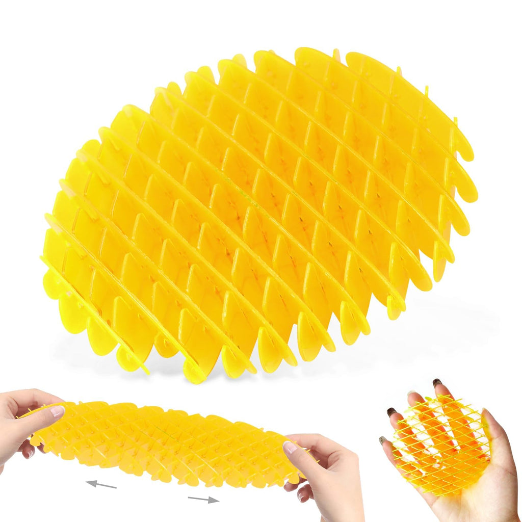 Fidget Worm Toy Orange Worm Big Fidget Toys Adults and Kids Funny Stretchy Sensory Stress Toys Fidget Sensory Squeeze Toys Relieves Stress and Anxiety Finger Toys for Kids with Autism ADHD