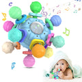 Bunobry Teething Toys for Baby 0-6 Months: Montessori Sensory Toys for Infant 6-12 Months - Baby Educational Learning Chew Rattle Teether Toys - Gift for Newborn Boys Girls