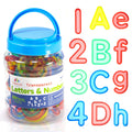 Joswisch Transparent Letters and Numbers Set 66 PCS Light Table Toys Plastic Letters & Numbers for Counting and Spelling Manipulate - Light Table Accessory Sensory Play Uppercase Lowercase