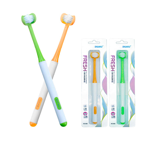 3-Sided Toothbrush 2-Pack – Gentle Oral Care for Autism