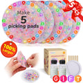 5 Pcs Picky Fidget Pads Kit Skin Picking Fidget Toys Sensory Picking Pad for Anxiety Dermatillomania Fidget Toys DIY Making Kit for Pick Party Pad 6+ Kids Adults Gifts for Valentines Day