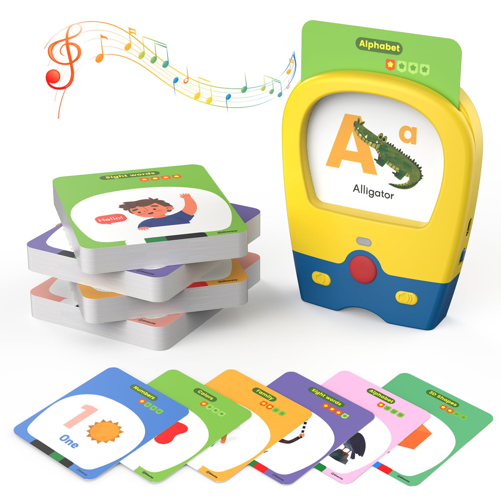 Toddler Talking Flash Cards with 400 Sight Words Toddler Toys for 1 2 3 4 5 Year Old Boys and Girls-Montessori ToysSpeech TherapyAutism Sensory Toys Learning Educational Toys