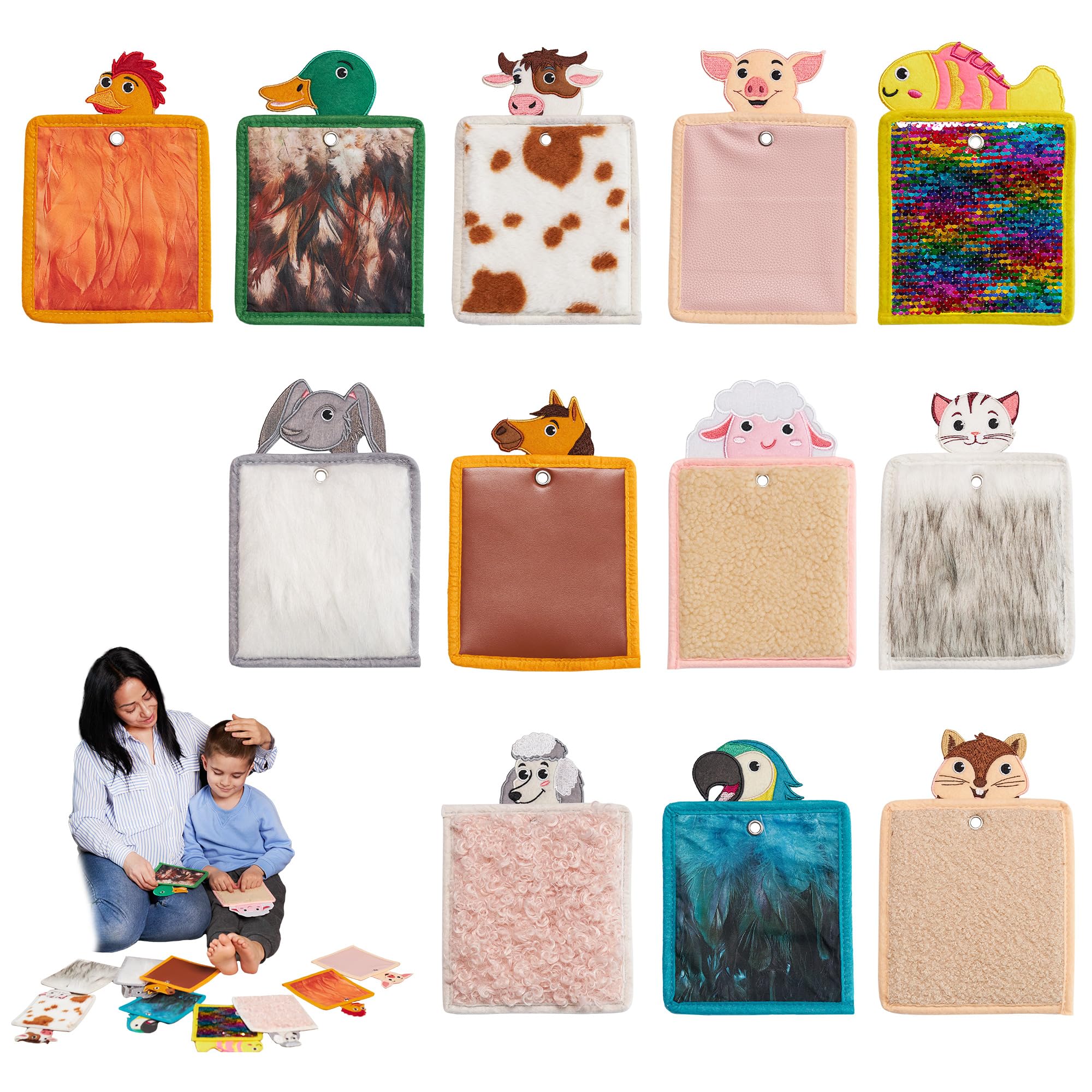 ODOXIA Sensory Mats Texture Children | Sensory Tiles for Kids | Sensory Pads for Autistic Children | Helps with Sensory Seeking Kids | Playful Learning Toys for Toddlers